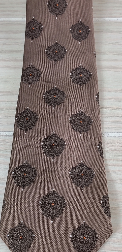 Vintage Smith and Logsdon Necktie Brown And Tan 3"x57